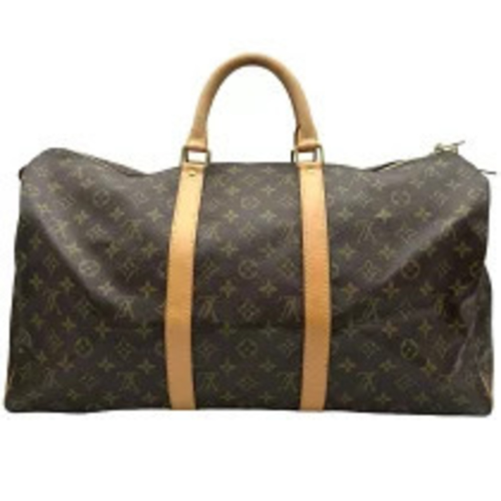 Louis Vuitton Keepall Brown Monogram Boston Bag